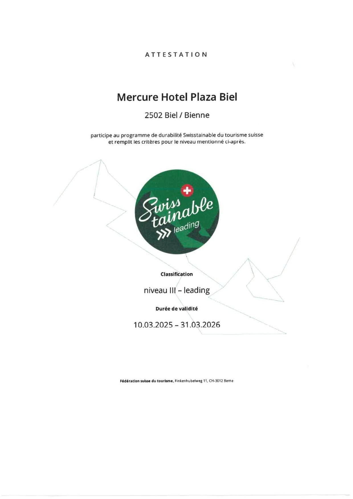 Mercure Biel Zewnętrze zdjęcie